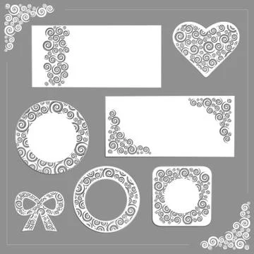 Ornament wedding kit イラスト素材