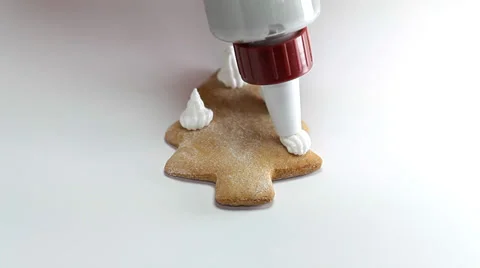 Ornament xmas pine gingerbread Stock Footage 36003182