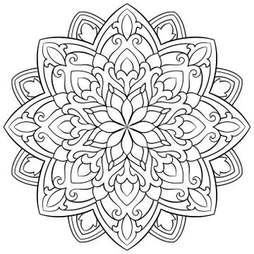 Ornamental abstract mandala. Stock Illustration