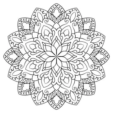 Ornamental abstract mandala. Stock Illustration