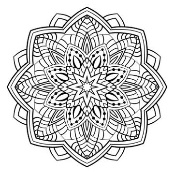 Ornamental abstract mandala. Stock Illustration