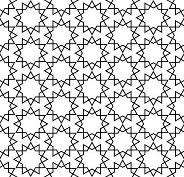 Ornamental arabic seamless pattern Stock Illustration