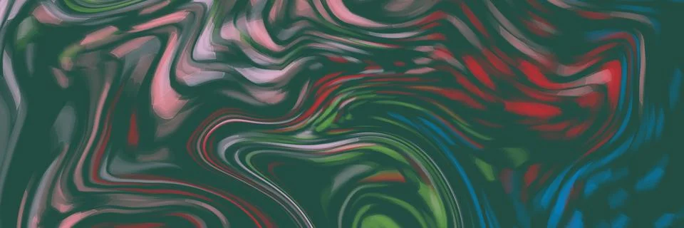 Ornamental background with abstract patterns of dominant green colors. Stock Illustration