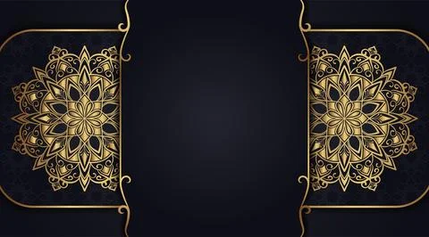 Ornamental background with mandala, vector design Stock Illustration