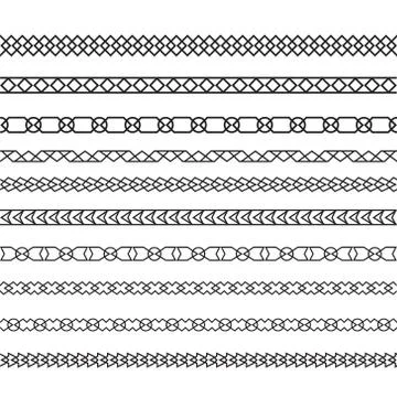 Ornamental border frame patterns page decoration vector Stock Illustration