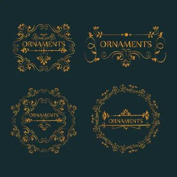 Ornamental borders design Stock Illustration