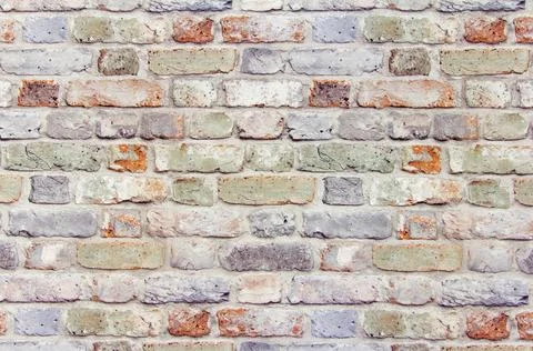 Ornamental brick wall forms part of interior Stock Photos
