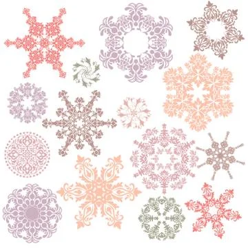 Ornamental design elements イラスト素材