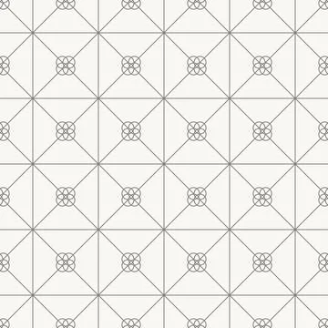 Ornamental diagonal grid pattern, seamless pattern in line design. diagonal Stockillustratie