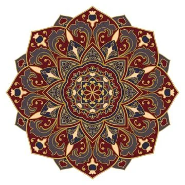 Ornamental eastern mandala. Stock Illustration