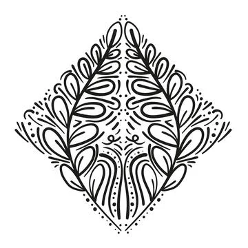 Ornamental element for graphic design. Elegant vector illustration. Illustrazione stock