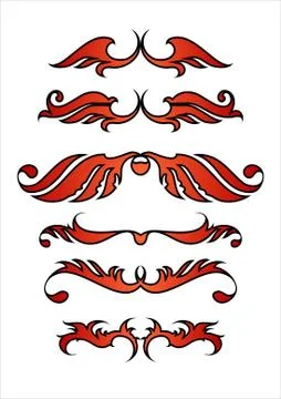 Ornamental elements Stock Illustration