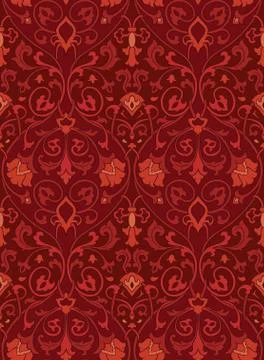 Ornamental floral pattern. Stock Illustration