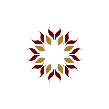 Ornamental Flower Pattern Logo Template Illustration Design. Vector EPS 10. 스톡 일러스트