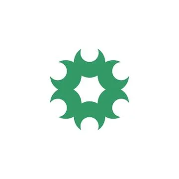 Ornamental Flower vector Logo Template Illustration Design. Vector EPS 10. Stock Illustration