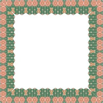 Ornamental Frame for photo with abstract elements Иллюстрация