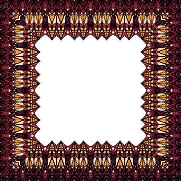Ornamental Frame for photo with abstract elements Stock-Illustration