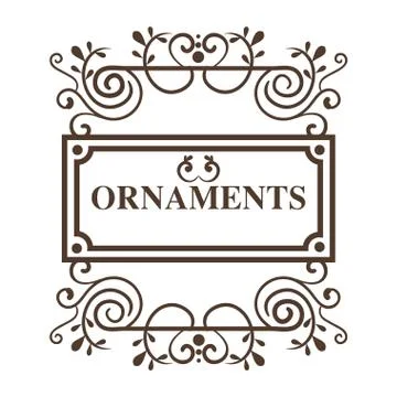 Ornamental frames design Stock Illustration