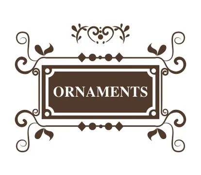 Ornamental frames design Stockillustratie