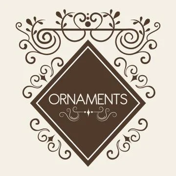 Ornamental frames design Stock Illustration