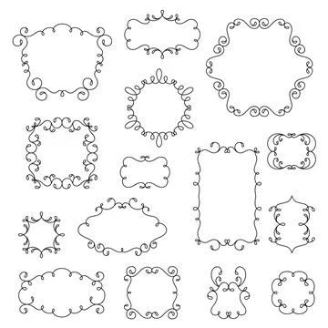 Ornamental frames Stock Illustration