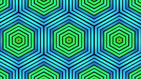 Ornamental geometric caleidoscope hex pattern New quality universal motion Stock Footage 80087458