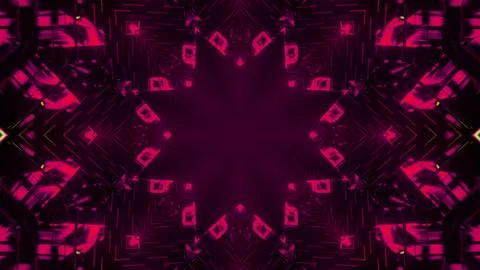 Ornamental geometric pattern in 3D illustration Illustrazione stock