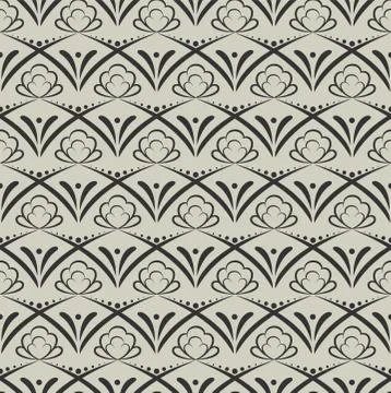 Ornamental geometric seamless pattern. Hand drawn graphic design, nature Stock Illustration