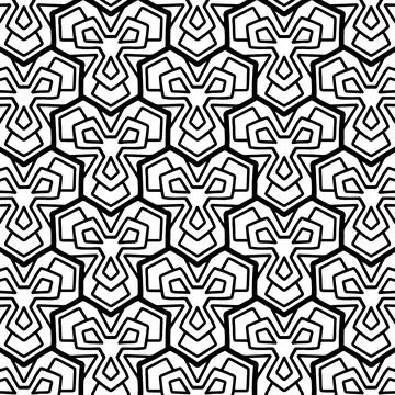 Ornamental geometric seamless pattern Stock Illustration