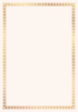 Ornamental golden frame Stock Illustration