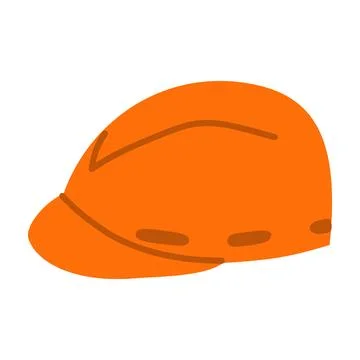 Ornamental helmet of a worker on white background Stock Illustration