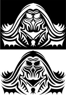 Ornamental illustration of Warlock Ilustración de archivo