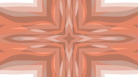 Ornamental kaleidoscope moving shape pattern animation background seamless loop Video stock 92198934
