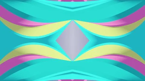 Ornamental kaleidoscope rainbow shape pattern illustration background New Stock Illustration
