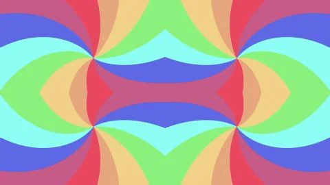 Ornamental kaleidoscope rainbow shape pattern illustration background New Stockillustratie