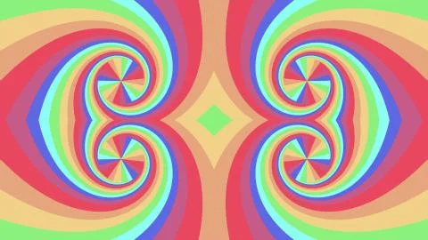 Ornamental kaleidoscope rainbow shape pattern illustration background New 스톡 일러스트