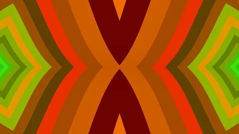 Ornamental kaleidoscope waving shape pattern animation background seamless loop Video stock 106466977