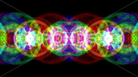 Ornamental kaleidoscopic ethnic tribal psychedelic pattern illustration New Stock Illustration