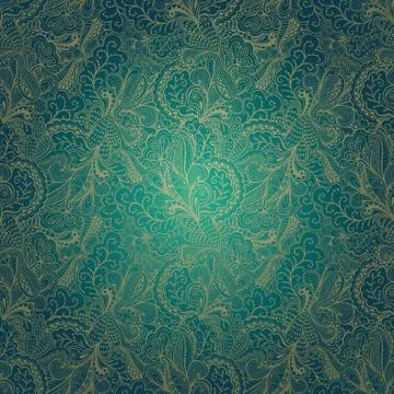 Ornamental lace pattern, background with many details, looks like crocheting  Stock Illustration