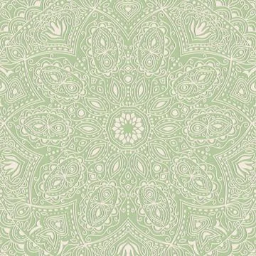 Ornamental lace pattern, circle background with many details, looks like croc Stock Illustration