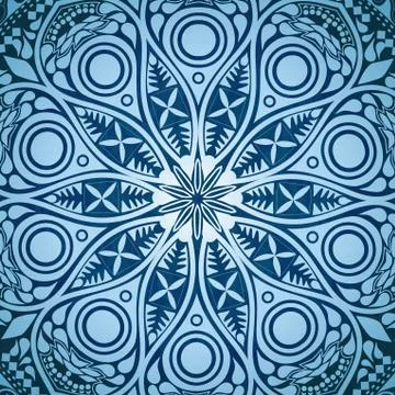 Ornamental lace pattern, circle background with many details, looks like croc Stock Illustration