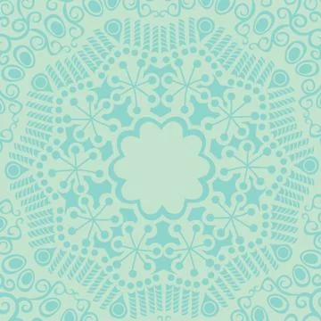 Ornamental lace pattern, circle background with many details, looks like croc Stock Illustration