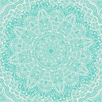 Ornamental lace pattern, circle background with many details, looks like croc Stock Illustration