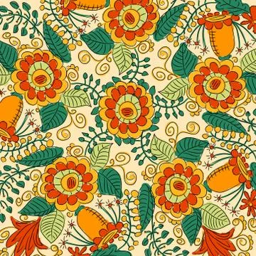 Ornamental lace pattern on light background Stock Illustration