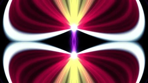 Ornamental light rays kaleidoscope psychedelic pattern illustration background Stock Illustration