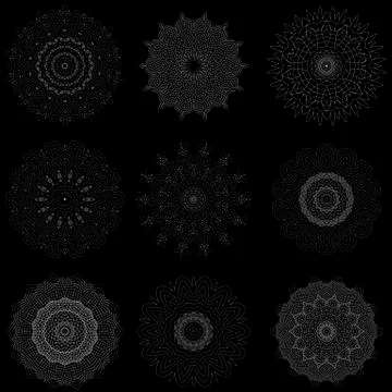 Ornamental Line Pattern. Endless Texture. Illustrazione stock