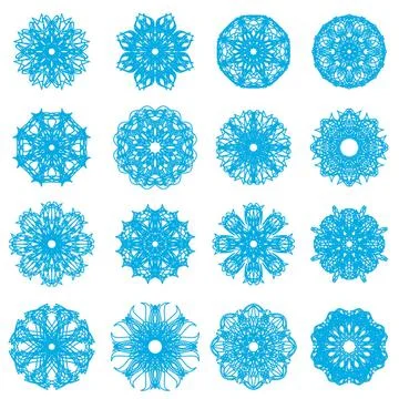 Ornamental Line Pattern. Round Texture. Geometric Ornament Ornamental Line... Foto stock