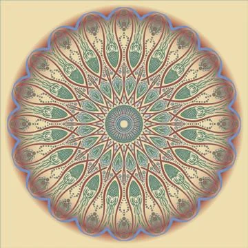 Ornamental mandala Stock Illustration