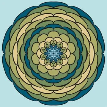 Ornamental mandala Stock Illustration