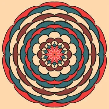 Ornamental mandala Stock Illustration